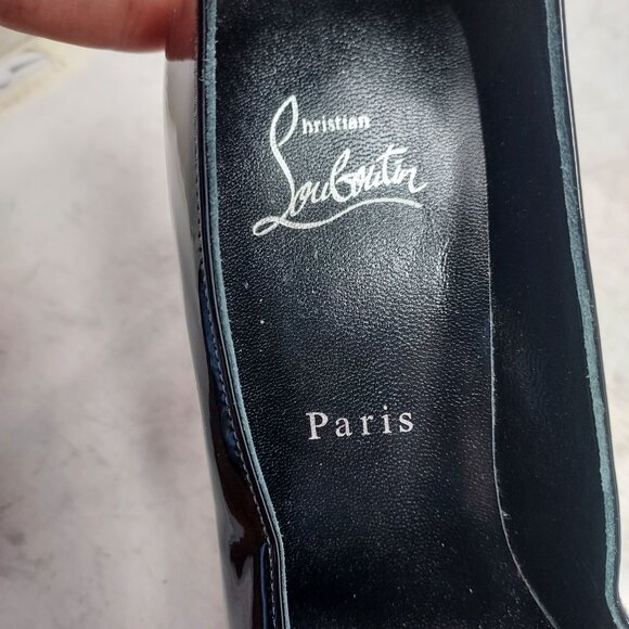Christian Louboutin So Sab Patent Black Pump - Picture 5 of 10